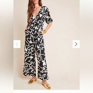 NWOT Anthropologie x Farm Rio Jumpsuit